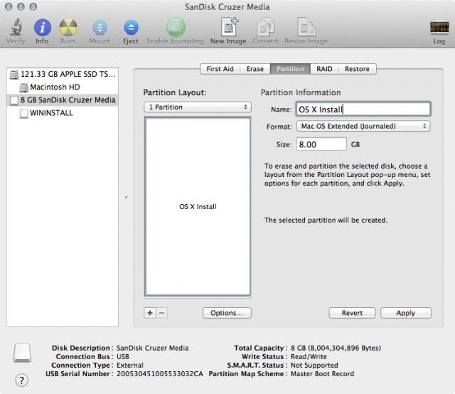make a bootable usb for installing lion 10.7.5 os x?